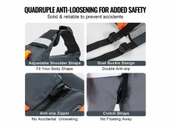 Outlet Chaleco Salvavidas para Deportes Acuáticos SucceBuy - 96N PFD de Flotabilidad para Hombres y Mujeres, Talla L Naranja