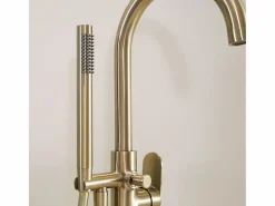 Outlet Charme II columna de suelo mecánica para bañera isla oro cepillado Grifo