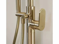 Outlet Charme II columna de suelo mecánica para bañera isla oro cepillado Grifo