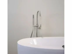 Essebagno Charme II columna de suelo mecánica para bañera isla Acabado inox