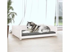 Garden Furniture Chatham Cama para perros madera maciza de pino 105,5x75,5x28 cm Blanco