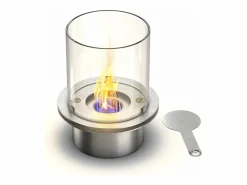 Online Chimenea de bioetanol brasero de suelo para jardín para interior y exterior MODIGLIANI Hierro fundido d.36 x h56 Gris