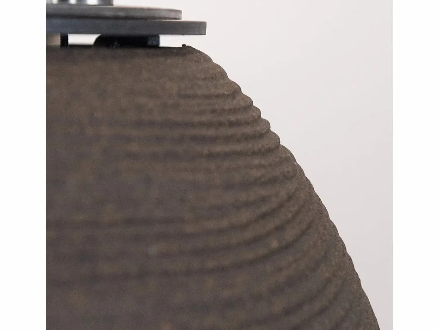 Hot Chimenea de bioetanol, brasero de jardín, de pie, para uso interior y exterior, BOTTICELLI Terra Marrone, d.40 x h.54 Chimenea|Chimenea