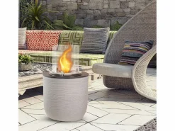 New Chimenea de bioetanol, brasero de jardín, de pie, para uso interior y exterior, RAFFAELLO Corda , d.35 x h.55 Chimenea|Chimenea