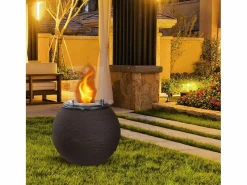 Outlet Chimenea de bioetanol con brasero para jardín, suelo para interior y exterior BOTTICELLI Terra Marrone d.40 x h54 Brasero