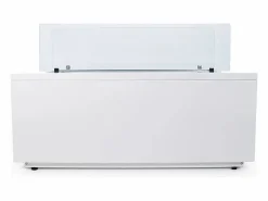 Chimenea de bioetanol de pie para interior/exterior CARAVAGGIO blanca (L100xP40xH40 cm)