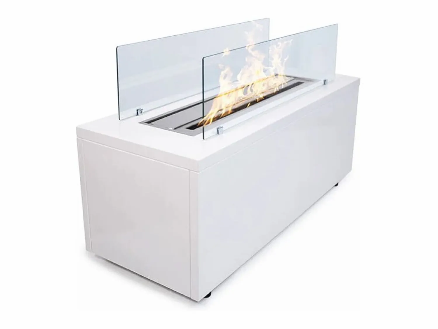 Chimenea de bioetanol de suelo para uso interior y exterior CARAVAGGIO L100xP40xH40 cm