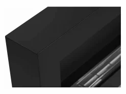 New Chimenea de bioetanol de pared Siena Black (largo 90 x fondo 12 x alto 40 cm) Negro
