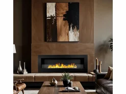 Sale Chimenea de bioetanol de pared Biochimenea 120x40 SIENA 120 Negra Negro