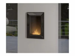 Chimenea de bioetanol empotrada Frame 550 SimpleFire con cristal - mate