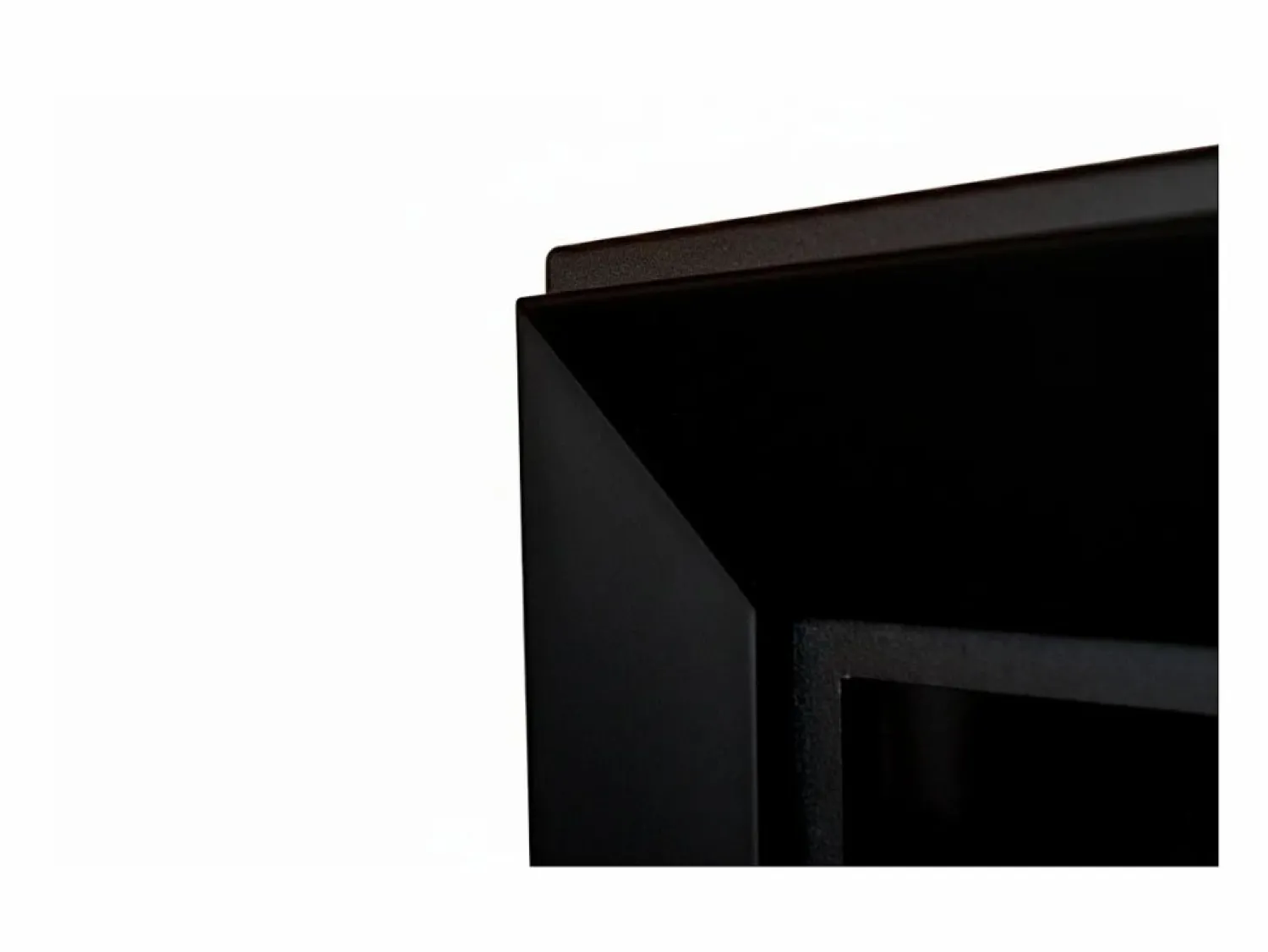 Hot Chimenea de bioetanol empotrada Frame 900 SimpleFire con cristal - mate Negro