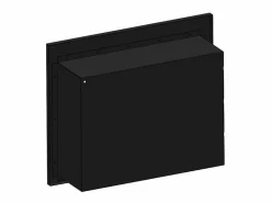 Best Chimenea de bioetanol Frame 600, color mate, empotrada en pared, sin cristal Negro