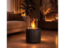 Chimenea de bioetanol MODIGLIANI de hierro fundido gris para uso interior y exterior, D.36 x H.56