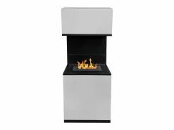 Chimenea de bioetanol Oslo, biochimenea independiente en acero , L38xP38xH100