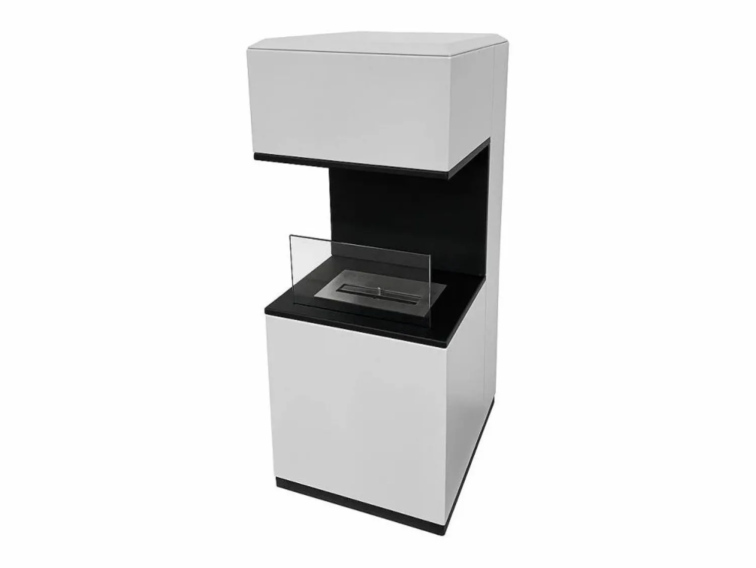 Chimenea de bioetanol Oslo, biochimenea independiente en acero , L38xP38xH100