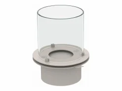 Chimenea de bioetanol para suelo de jardín, para interior y exterior, BOTTICELLI Perla d.40 x h54 Brasero