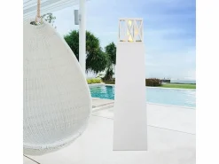 Hot Chimenea de bioetanol para jardín exterior Vulcano 40x40x145 Brasero
