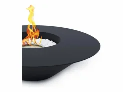 Online Chimenea de bioetanol para jardín exterior redonda negra SANTORINI de 60 cm de diámetro Negro
