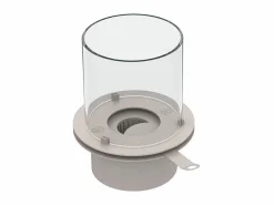 Discount Chimenea de bioetanol RAFFAELLO Pearl White, brasero de pie para interior y exterior, d.35 x h.55 Blanco
