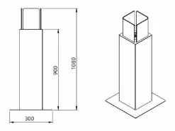 Clearance Chimenea de jardín de bioetanol para exterior Capri 110 Black Chimenea|Chimenea