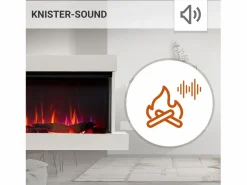Discount Chimenea eléctrica BALDERIA Achilles (L) - Chimenea de pared con calefacción - Blanco
