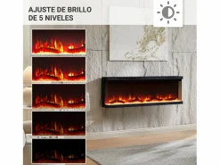 Chimenea eléctrica BALDERIA Orson 50 - Chimenea empotrable -