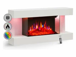Chimenea eléctrica BALDERIA Ida ñ Chimenea de pared -