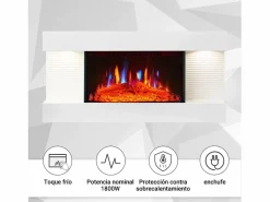 Chimenea eléctrica BALDERIA Ida ñ Chimenea de pared -