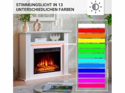 Hot Chimenea eléctrica BALDERIA Liora - Chimenea de pie, estante, calefacción - Chimenea|Chimenea