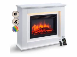Best Chimenea eléctrica BALDERIA Baldur - Chimenea de pie - Blanca Chimenea|Chimenea