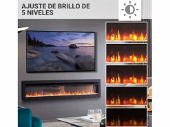 Clearance Chimenea eléctrica BALDERIA Agnes 60 - Chimenea de pared o empotrable - Chimenea|Chimenea