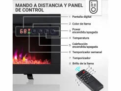 Clearance Chimenea eléctrica BALDERIA Agnes 60 - Chimenea de pared o empotrable - Chimenea|Chimenea