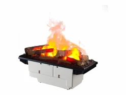 Chimenea eléctrica BALDERIA Ikaros - Chimenea de pie - Aspecto hormigón