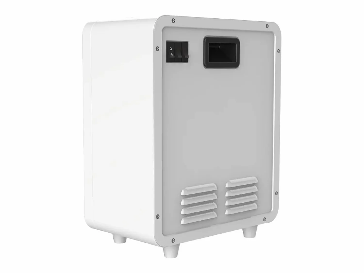 Clearance Chimenea eléctrica BALDERIA George - Estufa eléctrica, calefacción 2000 W - Blanco