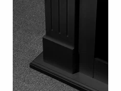 Hot Chimenea eléctrica CAMBRIDGE, chimenea de pie, madera negra, 110x36x100h Negro