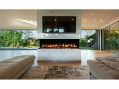 Sale Chimenea eléctrica de 3 caras SOLIS 90 - fuego premium, empotrada - 90x30x46 cm - LED decorativa con calefacción 750/1500 W Chimenea|Chimenea