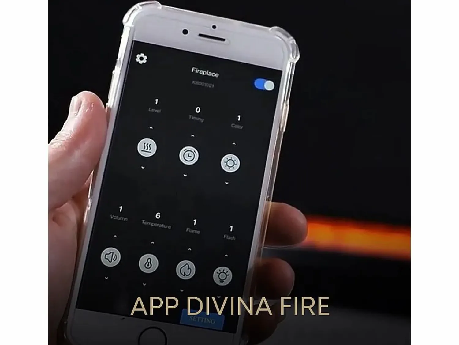 New Chimenea eléctrica de vapor de agua con quemador integrado 3D APP 75 PRO-LINE Gris