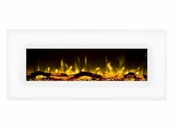 Online Chimenea eléctrica LALITA - Ancho 110 x Prof. 14 x Alt. 49 cm - Chimenea|Chimenea