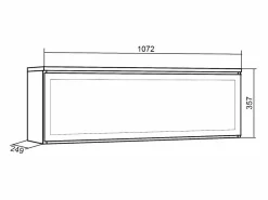 Chimenea eléctrica LED, 107x25x38cm, Salón - Comedor, Chimenea eléctrica, Chimenea|Chimenea