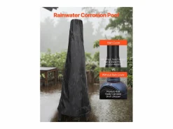 Best Chimenea Exterior SucceBuy, de Hierro de 51 cm, con Reja y Tapa de Chimenea, para Reuniones en el Jardín, Acampadas y Fiestas al Aire Libre Brasero
