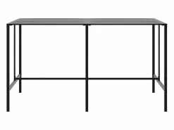 Online Garden Furniture Chrysto Mesa alta de bar acero recubrimiento polvo 200x100x110 cm Negro