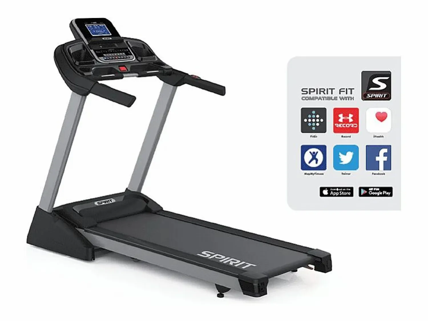 Discount Cinta de correr motorizada XT285 19Km/h - Spirit Fitness Negro