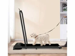 Merax Cinta de correr plegable 2 en 1, velocidad 1-6 km/h con control remoto, pantalla LED, altavoz Bluetooth