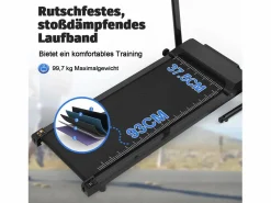 Online Cinta de correr plegable 2 en 1 con 12 modos, LED y app, hasta 12 km/h, 120 kg (121x63x107 cm)