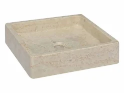 Sale Garden Furniture Claire-Céleste Lavabo mármol 40x40x10 cm Crema