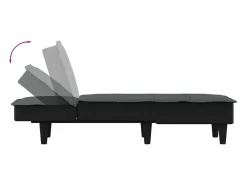 Discount Garden Furniture Claire-Olympe Sofá diván de tela oscuro Gris
