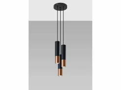 Sollux Lighting Cluster Drop Nero, Rame GU10 Cluster Drop , Cobre GU10