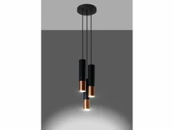Sollux Lighting Cluster Drop Nero, Rame GU10 Cluster Drop , Cobre GU10