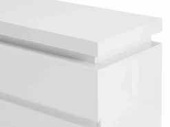 Discount Vente-unique Cómoda 6 cajones con LEDs MDF lacado - FLARANCIA Blanco