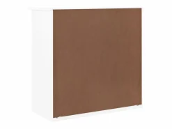 Online vidaxl Cómoda cajonera ALTA madera maciza pino 77x35x73 cm Blanco